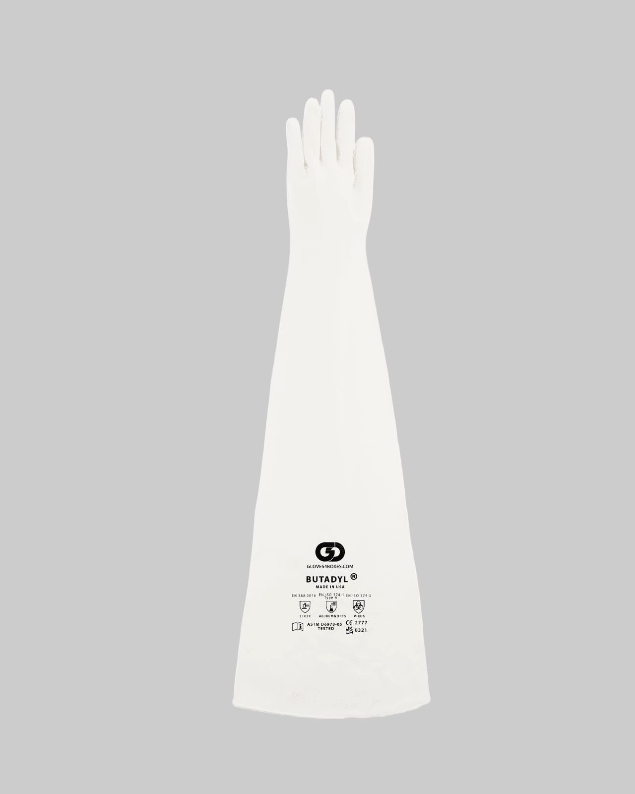 Butadyl Glovebox Gloves White for pharmaceutical use