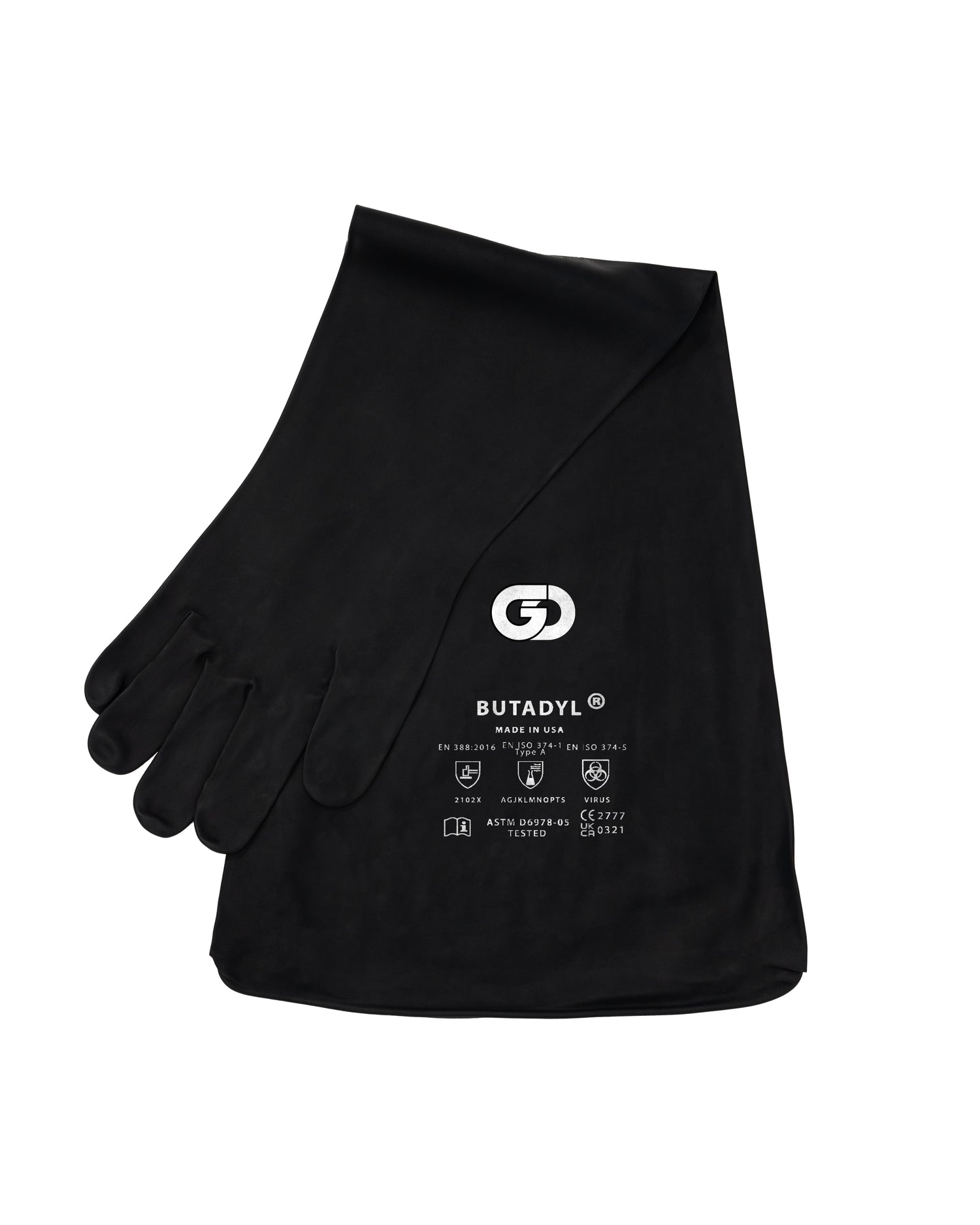 Butadyl Glovebox Gloves - Black