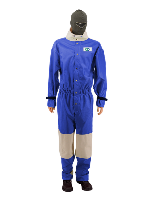 Sandblast suit blue