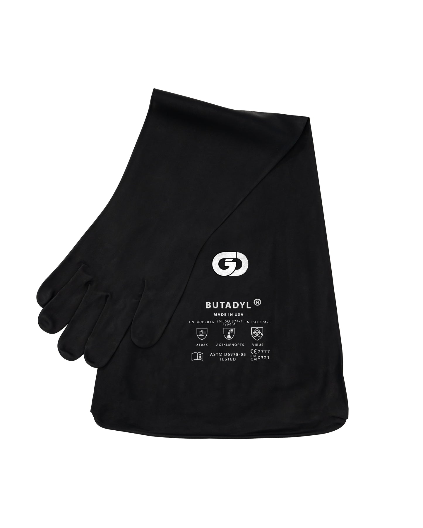 Butadyl Glovebox Gloves - Black